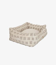Load image into Gallery viewer, Taupe dog bed - kingston flowers
