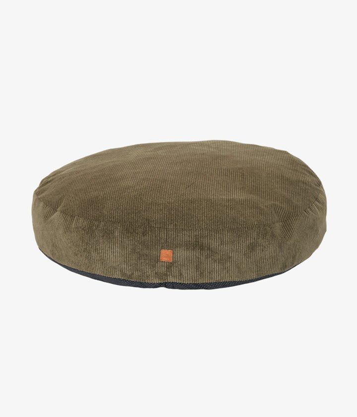 Khaki dog pouf