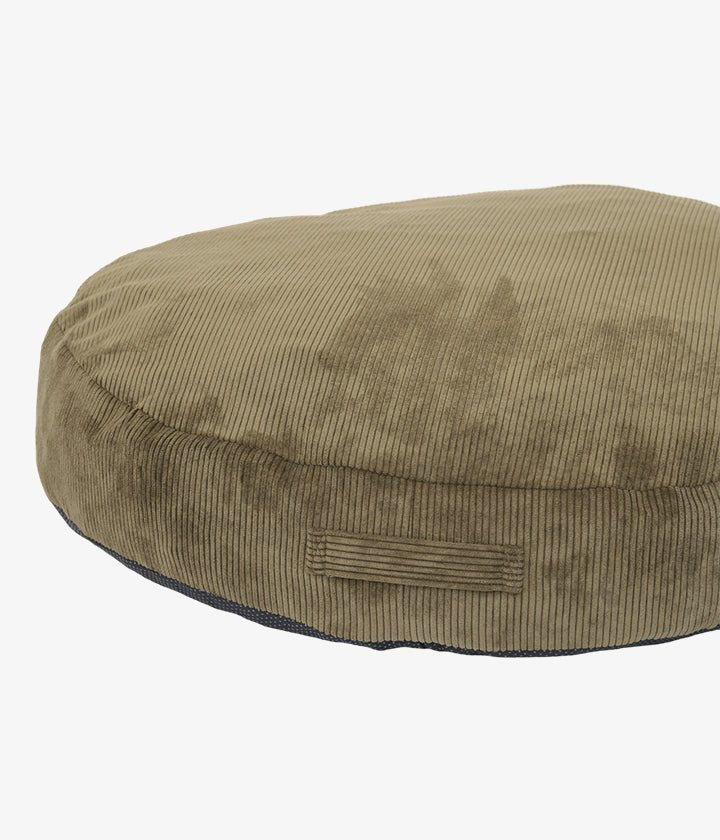 Khaki modern dog pouf