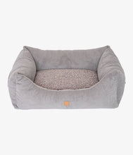 Load image into Gallery viewer, grey designer dog bed

