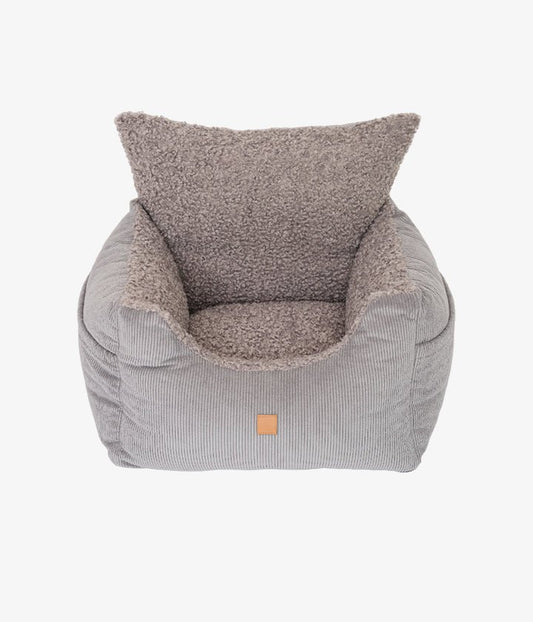 Gray car sear for pets